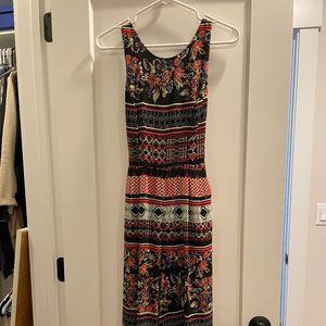 Black Tribal Print Jumpsuit